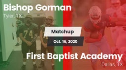 Matchup: Bishop Gorman vs. First Baptist Academy 2020