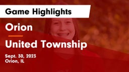 Orion  vs United Township Game Highlights - Sept. 30, 2023
