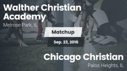 Matchup: Walther Lutheran vs. Chicago Christian  2016