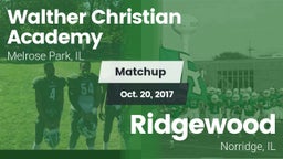 Matchup: Walther Lutheran vs. Ridgewood  2017