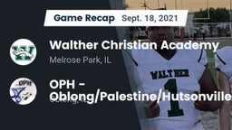 Recap: Walther Christian Academy vs. OPH - Oblong/Palestine/Hutsonville 2021