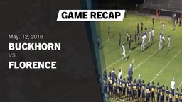 Recap: Buckhorn  vs. Florence  2016
