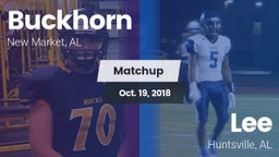 Matchup: Buckhorn vs. Lee  2018