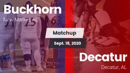 Matchup: Buckhorn vs. Decatur  2020