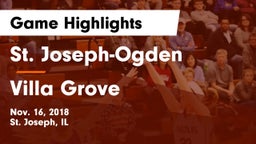 St. Joseph-Ogden  vs Villa Grove  Game Highlights - Nov. 16, 2018