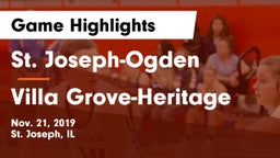 St. Joseph-Ogden  vs Villa Grove-Heritage Game Highlights - Nov. 21, 2019