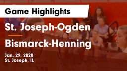 St. Joseph-Ogden  vs Bismarck-Henning  Game Highlights - Jan. 29, 2020