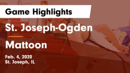 St. Joseph-Ogden  vs Mattoon  Game Highlights - Feb. 4, 2020
