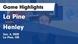 La Pine  vs Henley Game Highlights - Jan. 4, 2020
