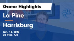 La Pine  vs Harrisburg  Game Highlights - Jan. 14, 2020