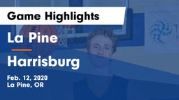 La Pine  vs Harrisburg  Game Highlights - Feb. 12, 2020