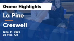 La Pine  vs Creswell  Game Highlights - June 11, 2021