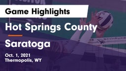 Hot Springs County  vs Saratoga  Game Highlights - Oct. 1, 2021