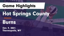Hot Springs County  vs Burns  Game Highlights - Oct. 9, 2021