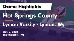 Hot Springs County  vs Lyman Varsity - Lyman, Wy Game Highlights - Oct. 7, 2022