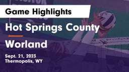 Hot Springs County  vs Worland  Game Highlights - Sept. 21, 2023