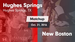 Matchup: Hughes Springs vs. New Boston  2016