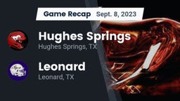 Recap: Hughes Springs  vs. Leonard  2023