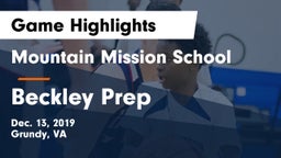 Mountain Mission School vs Beckley Prep Game Highlights - Dec. 13, 2019
