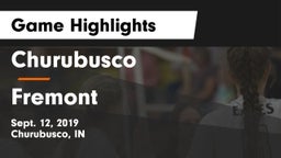 Churubusco  vs Fremont Game Highlights - Sept. 12, 2019