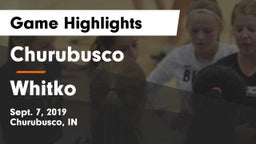 Churubusco  vs Whitko  Game Highlights - Sept. 7, 2019