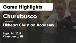 Churubusco  vs Elkheart Christian Academy Game Highlights - Sept. 14, 2019