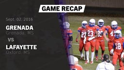 Recap: Grenada  vs. Lafayette  2016