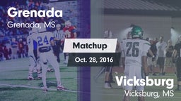 Matchup: Grenada vs. Vicksburg  2016