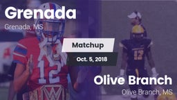 Matchup: Grenada vs. Olive Branch  2018