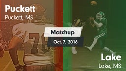 Matchup: Puckett vs. Lake  2016