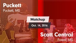 Matchup: Puckett vs. Scott Central  2016