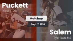 Matchup: Puckett vs. Salem  2018