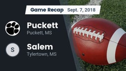 Recap: Puckett  vs. Salem  2018