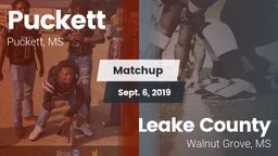 Matchup: Puckett vs. Leake County  2019