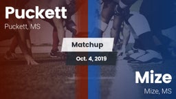 Matchup: Puckett vs. Mize  2019