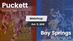 Matchup: Puckett vs. Bay Springs  2019