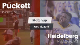 Matchup: Puckett vs. Heidelberg  2019