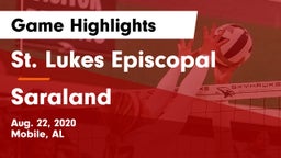 St. Lukes Episcopal  vs Saraland  Game Highlights - Aug. 22, 2020