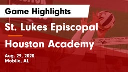St. Lukes Episcopal  vs Houston Academy Game Highlights - Aug. 29, 2020