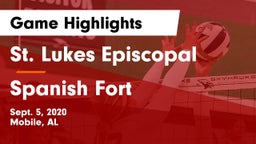 St. Lukes Episcopal  vs Spanish Fort Game Highlights - Sept. 5, 2020
