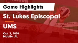 St. Lukes Episcopal  vs UMS Game Highlights - Oct. 3, 2020