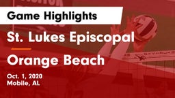 St. Lukes Episcopal  vs Orange Beach  Game Highlights - Oct. 1, 2020