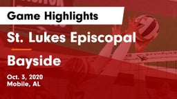 St. Lukes Episcopal  vs Bayside Game Highlights - Oct. 3, 2020