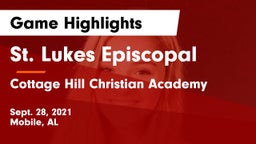 St. Lukes Episcopal  vs Cottage Hill Christian Academy Game Highlights - Sept. 28, 2021