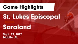St. Lukes Episcopal  vs Saraland  Game Highlights - Sept. 29, 2022