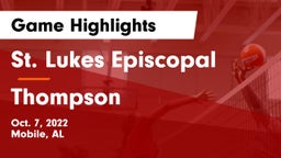 St. Lukes Episcopal  vs Thompson Game Highlights - Oct. 7, 2022