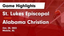 St. Lukes Episcopal  vs Alabama Christian Game Highlights - Oct. 20, 2022