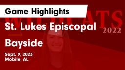 St. Lukes Episcopal  vs Bayside Game Highlights - Sept. 9, 2023