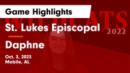 St. Lukes Episcopal  vs Daphne  Game Highlights - Oct. 3, 2023