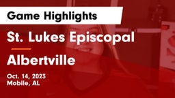 St. Lukes Episcopal  vs Albertville Game Highlights - Oct. 14, 2023